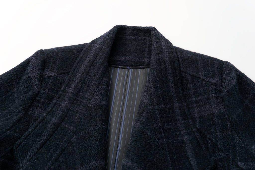 Glen Check Long Coat