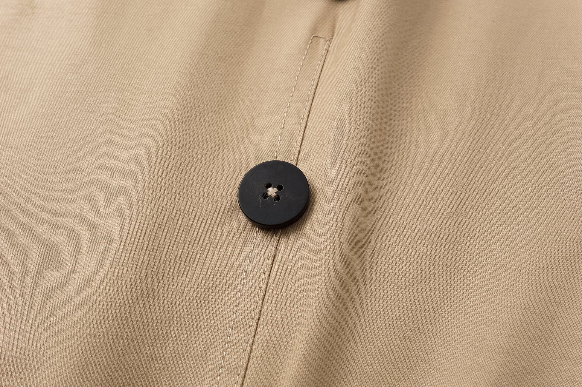 Dropped-Shoulder Trench Coat