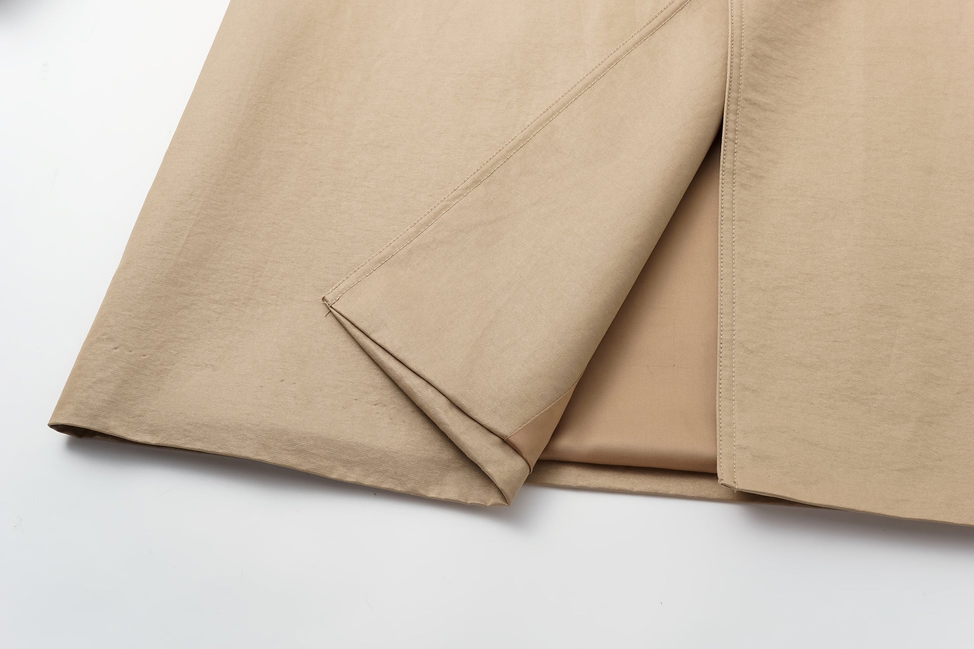 Dropped-Shoulder Trench Coat