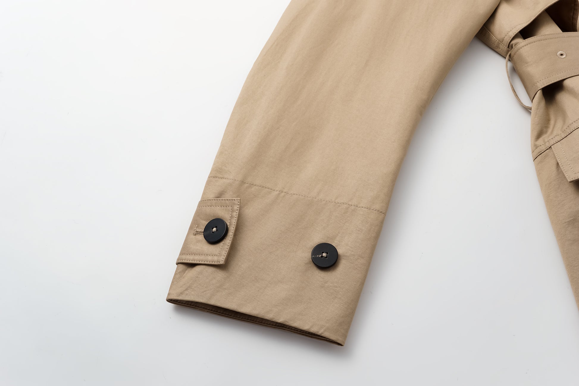 Dropped-Shoulder Trench Coat