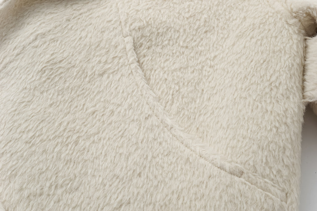 Alpaca-Wool Blend Long Overcoat