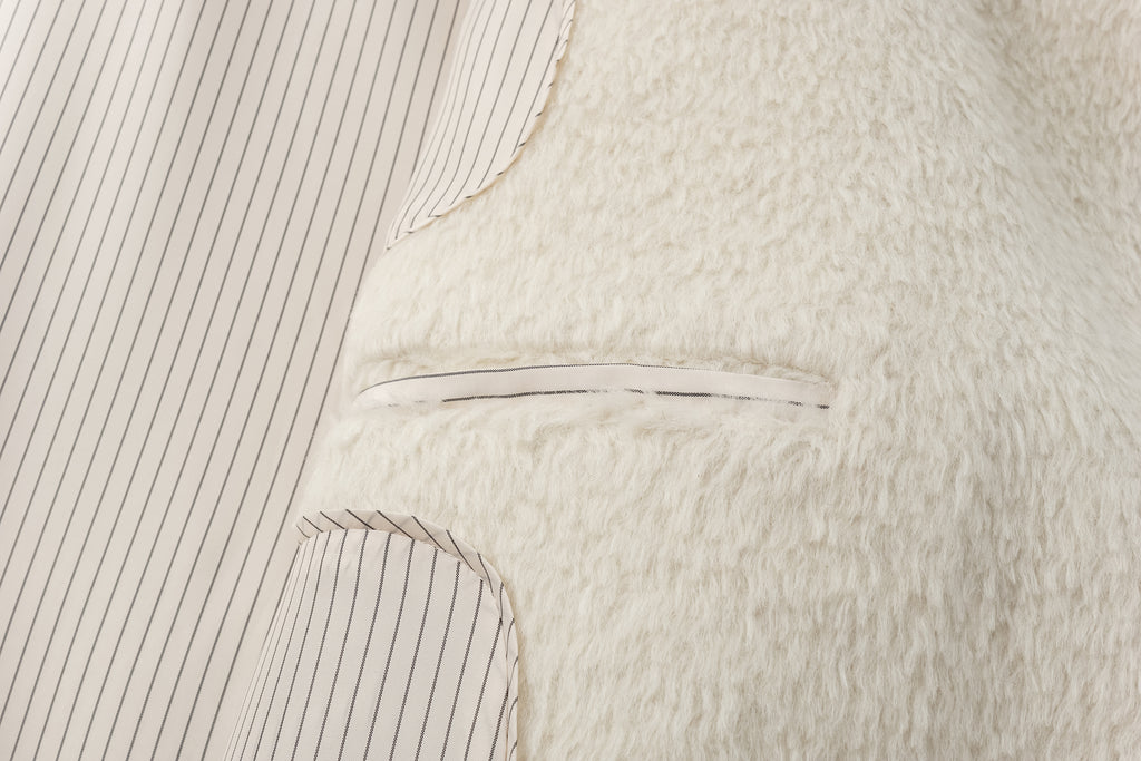 Alpaca-Wool Blend Long Overcoat