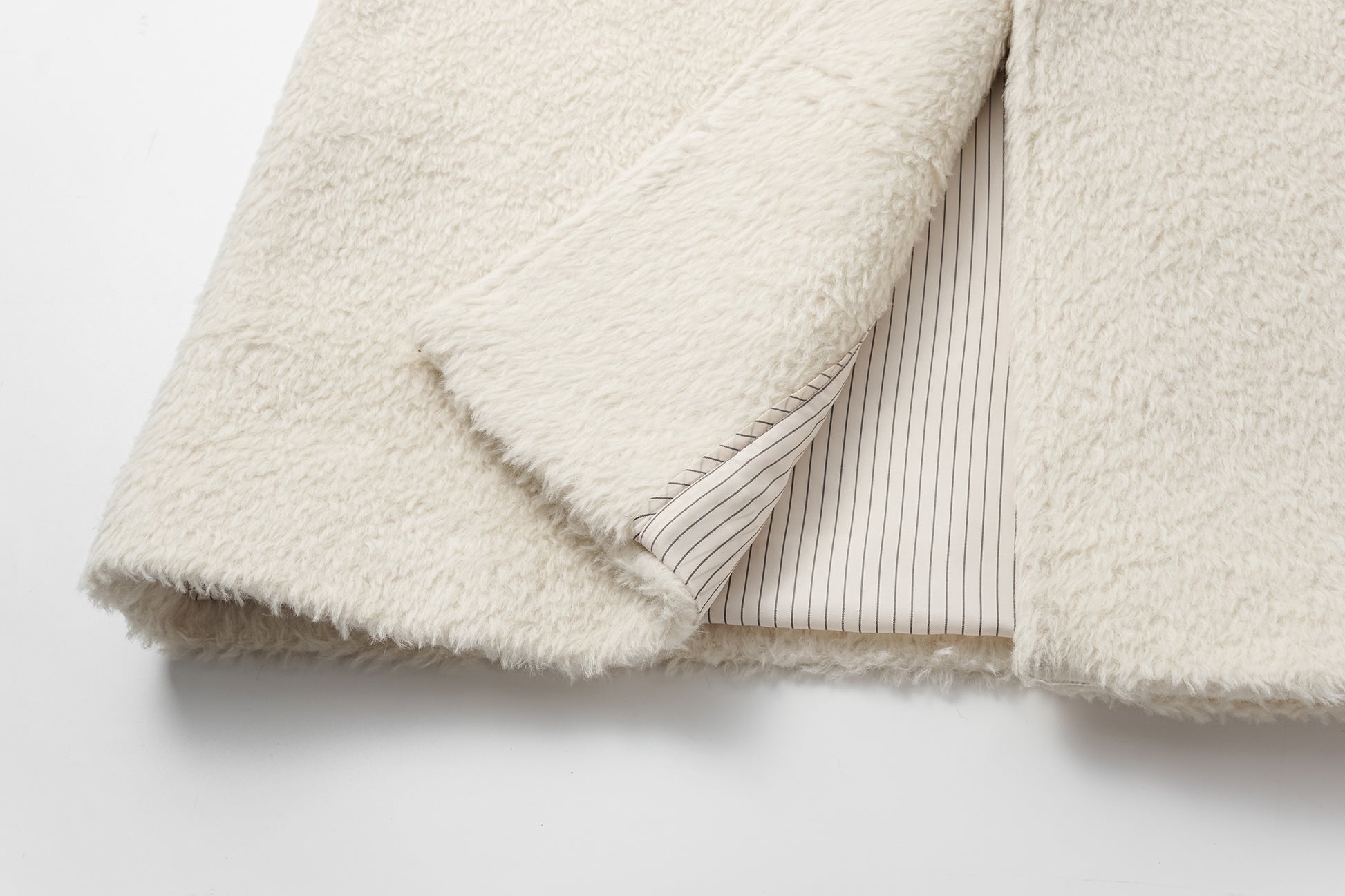 Alpaca-Wool Blend Long Overcoat