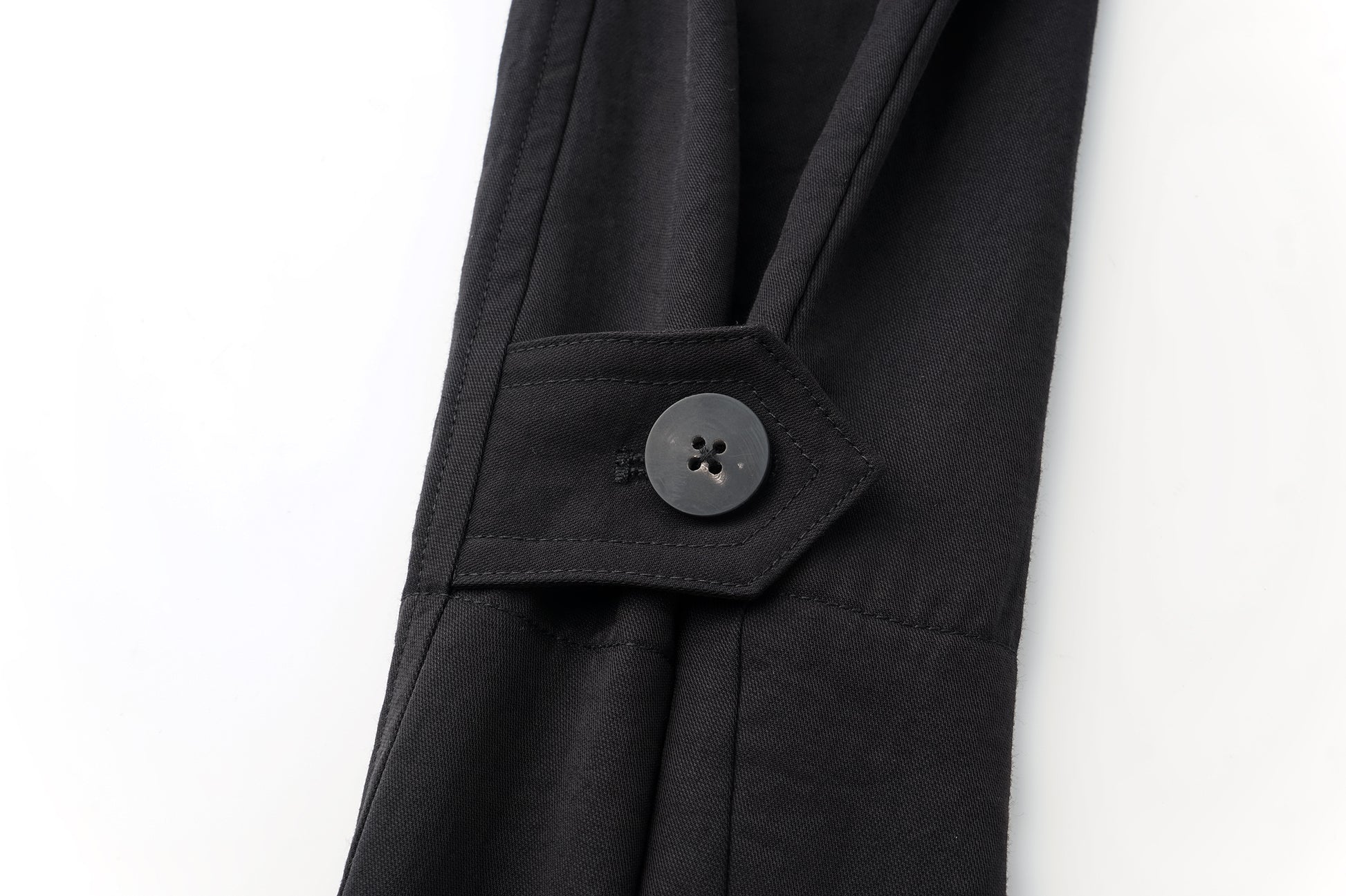 Textured Raglan-Sleeve Trench Coat with Organic Draping