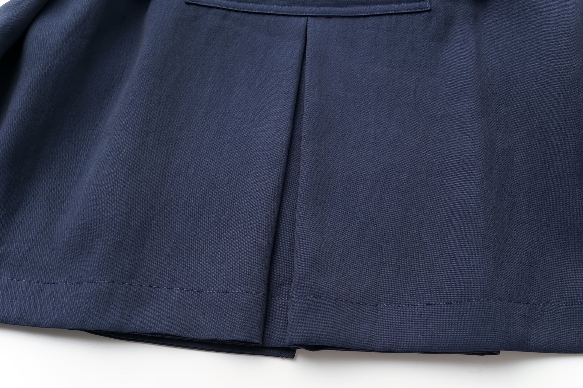 Textured Raglan-Sleeve Trench Coat with Organic Draping