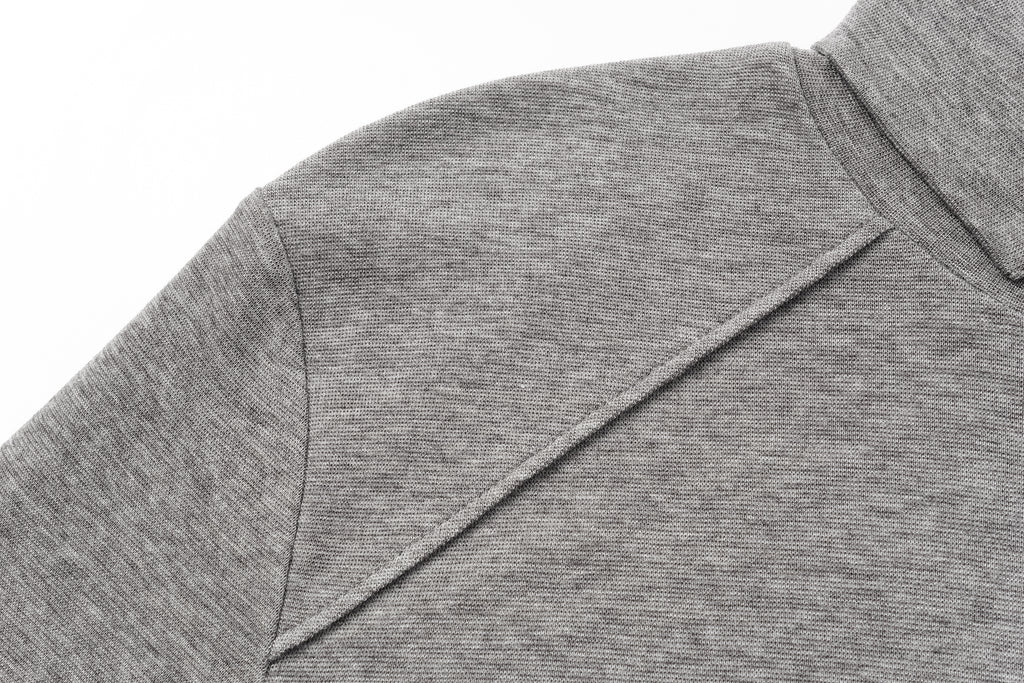 Square Neck Lyocell-Wool Knit Top