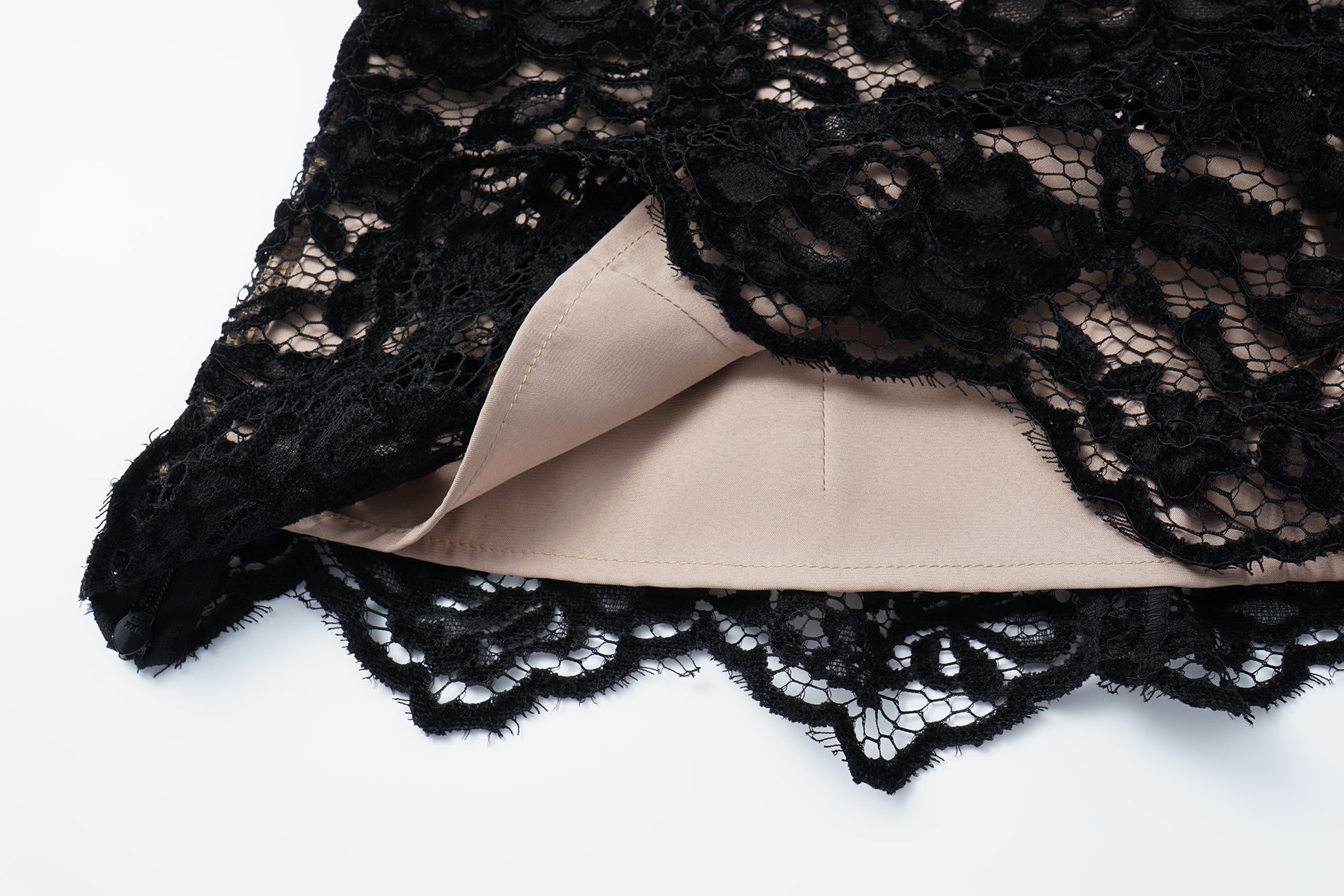 Top with Flocked Lace & Openwork