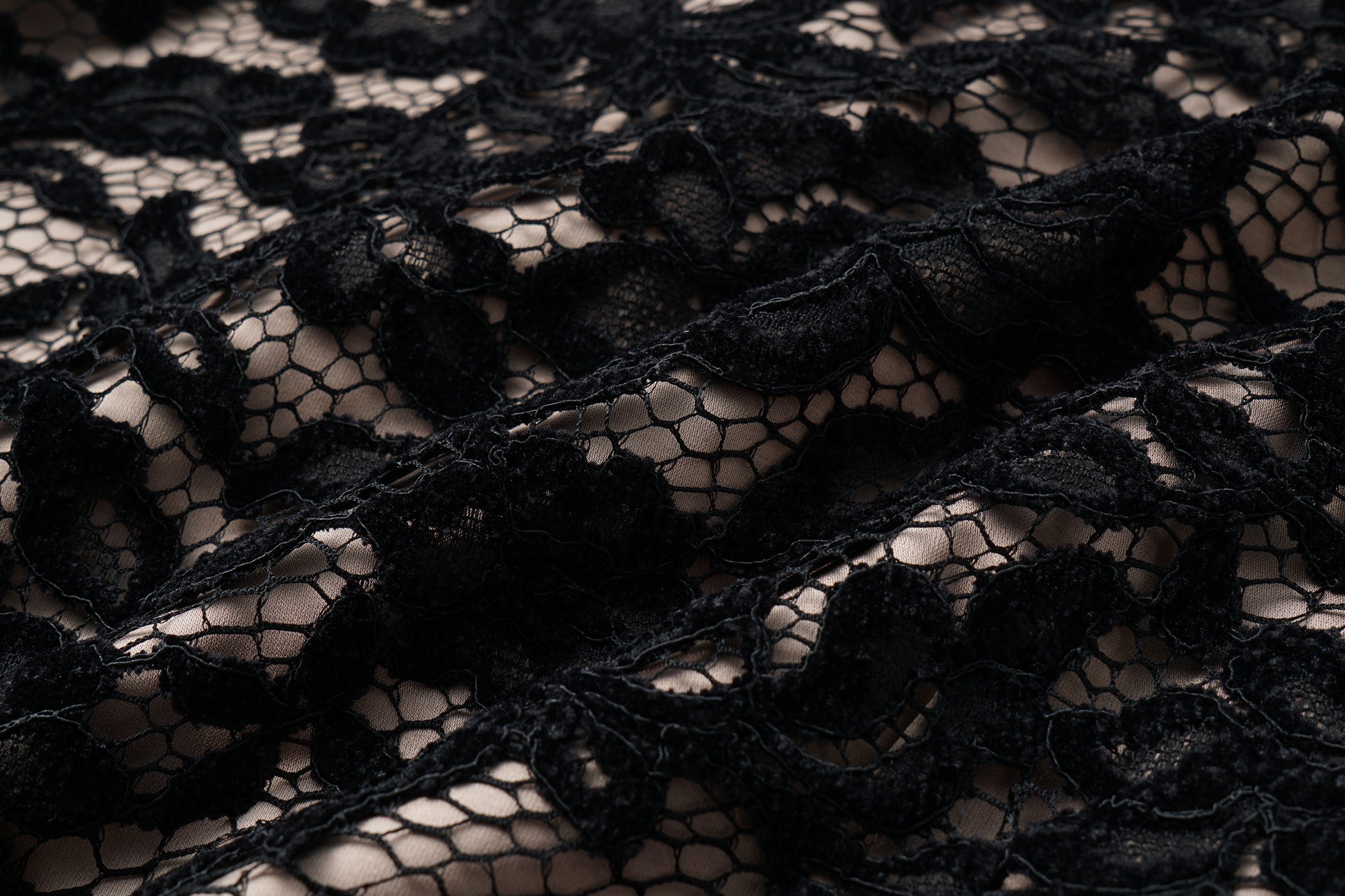 Top with Flocked Lace & Openwork