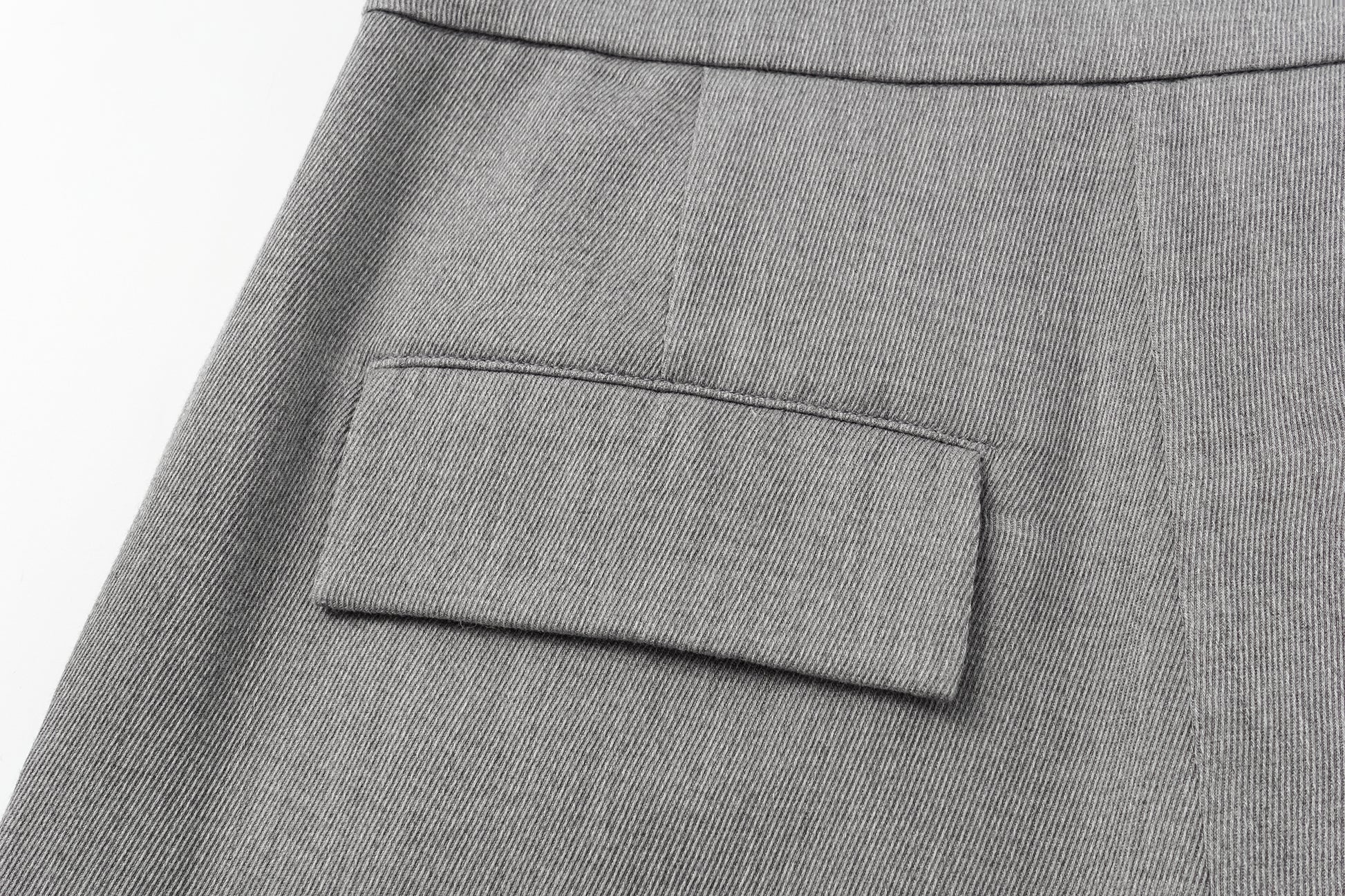 Wide-Leg Trousers with Fluid Drape