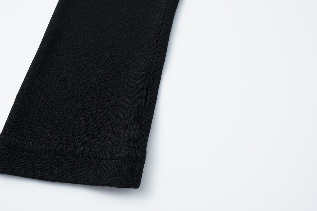 Round-Neck Top with Contrast Lace Insets