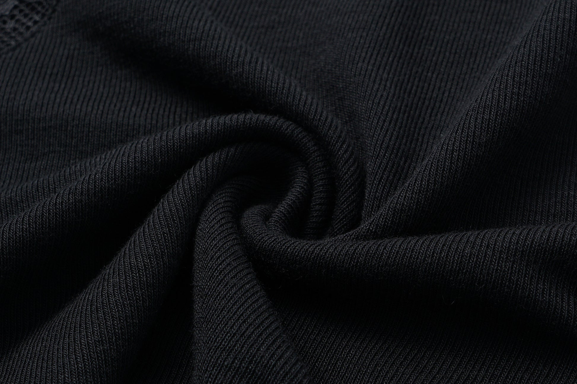 Round-Neck Top with Contrast Lace Insets