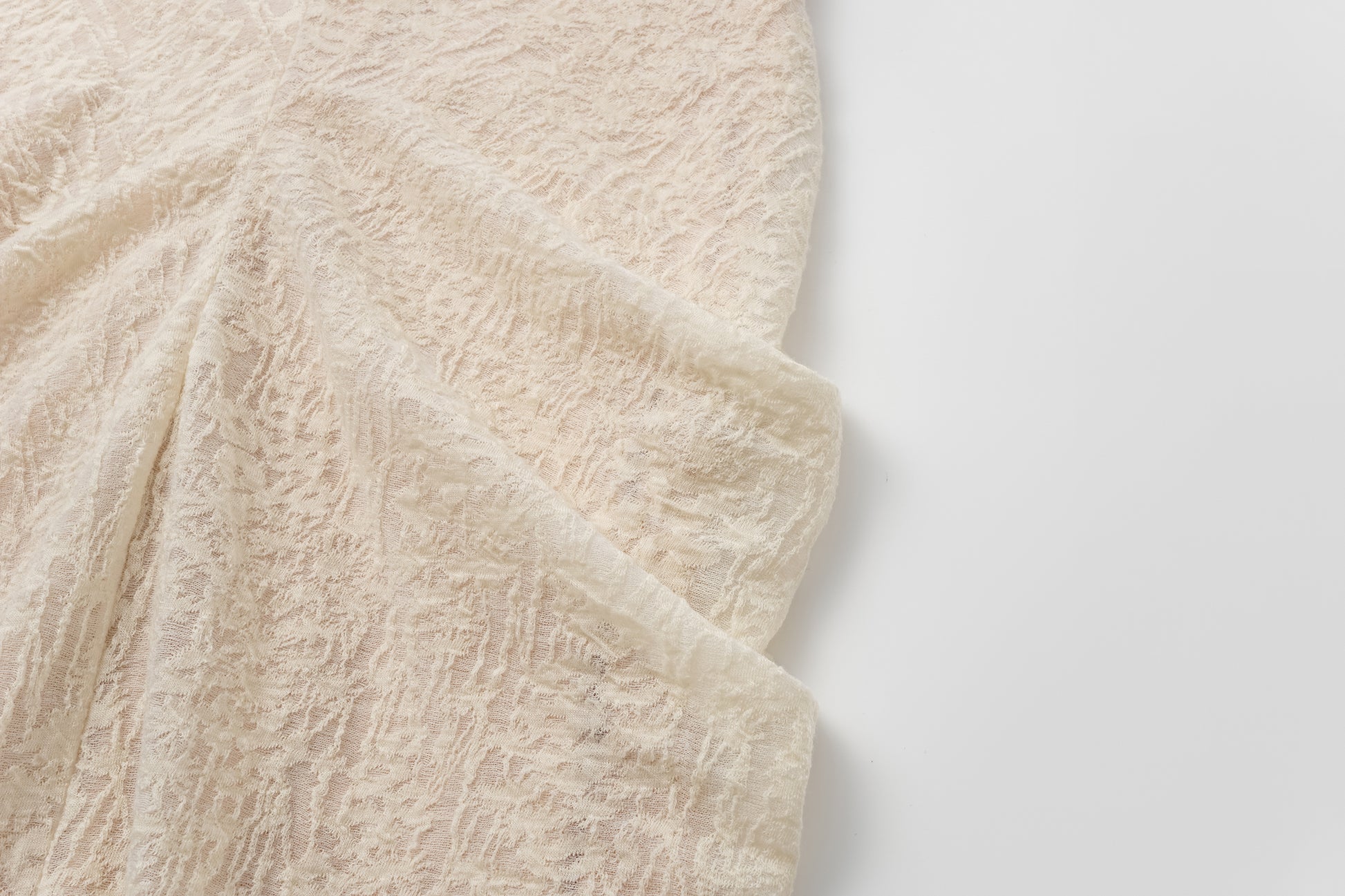 V-Neck Wool Dress with Jacquard & Lace-Openwork Detailing