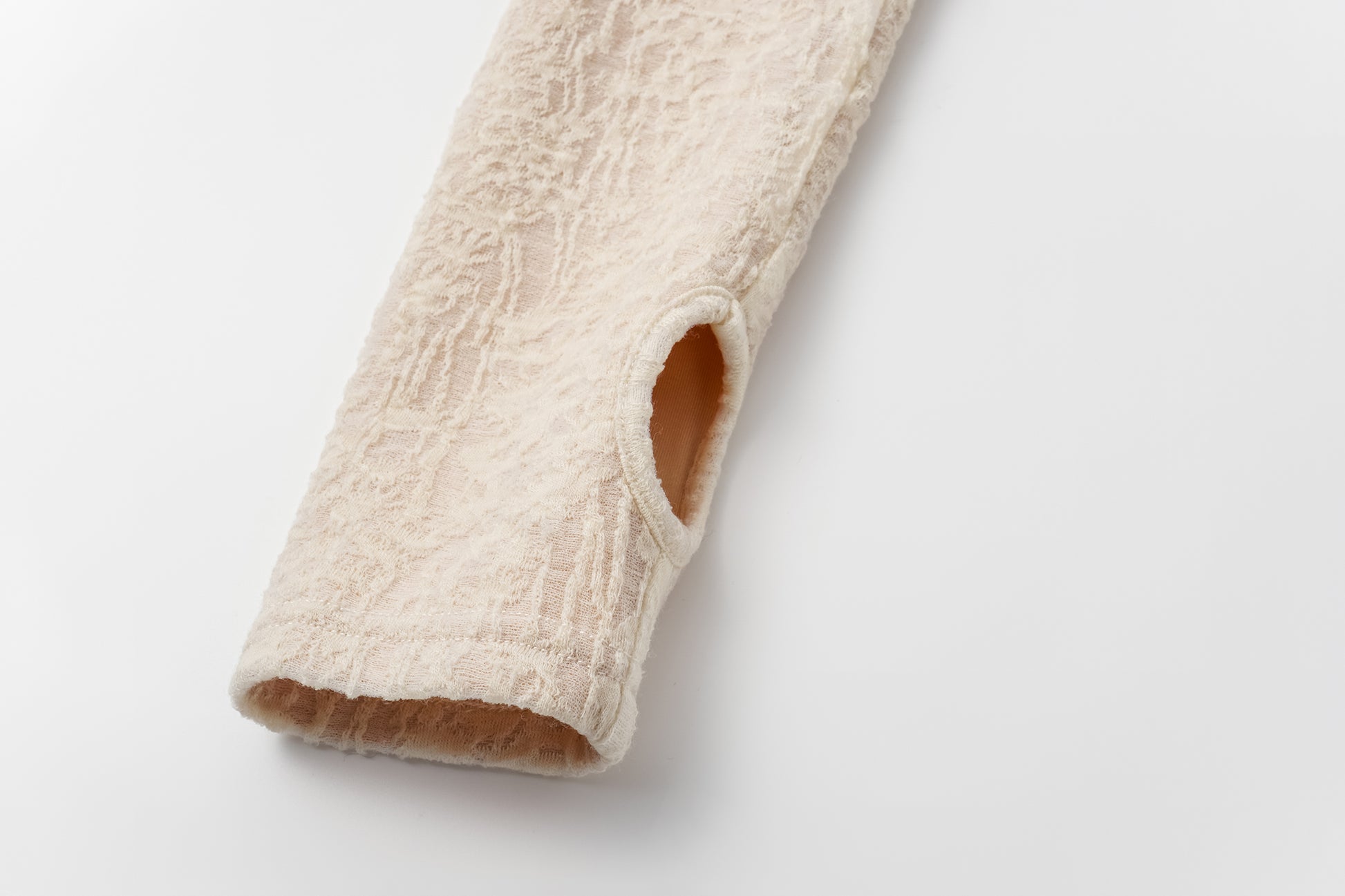 V-Neck Wool Dress with Jacquard & Lace-Openwork Detailing