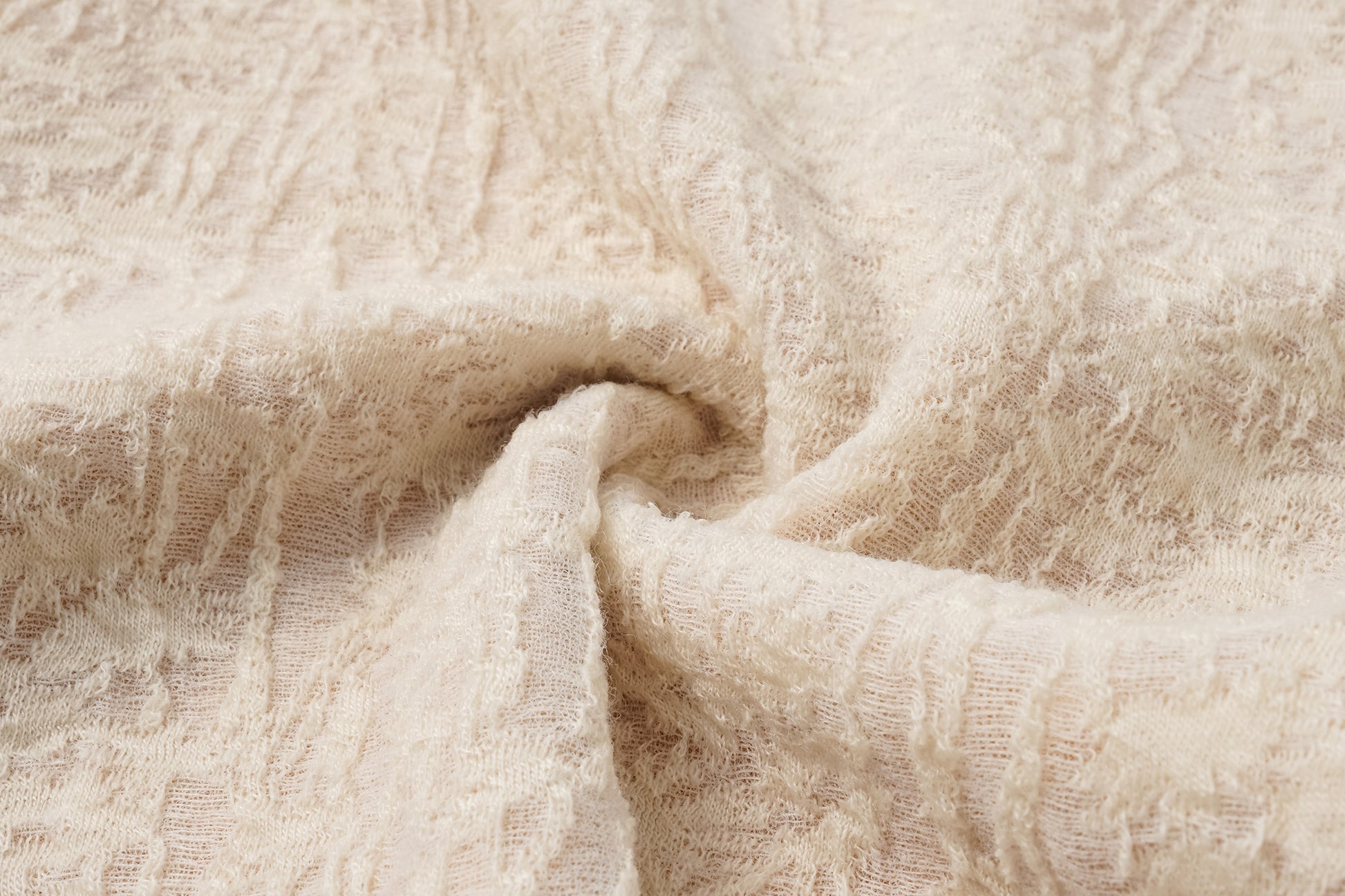 V-Neck Wool Dress with Jacquard & Lace-Openwork Detailing