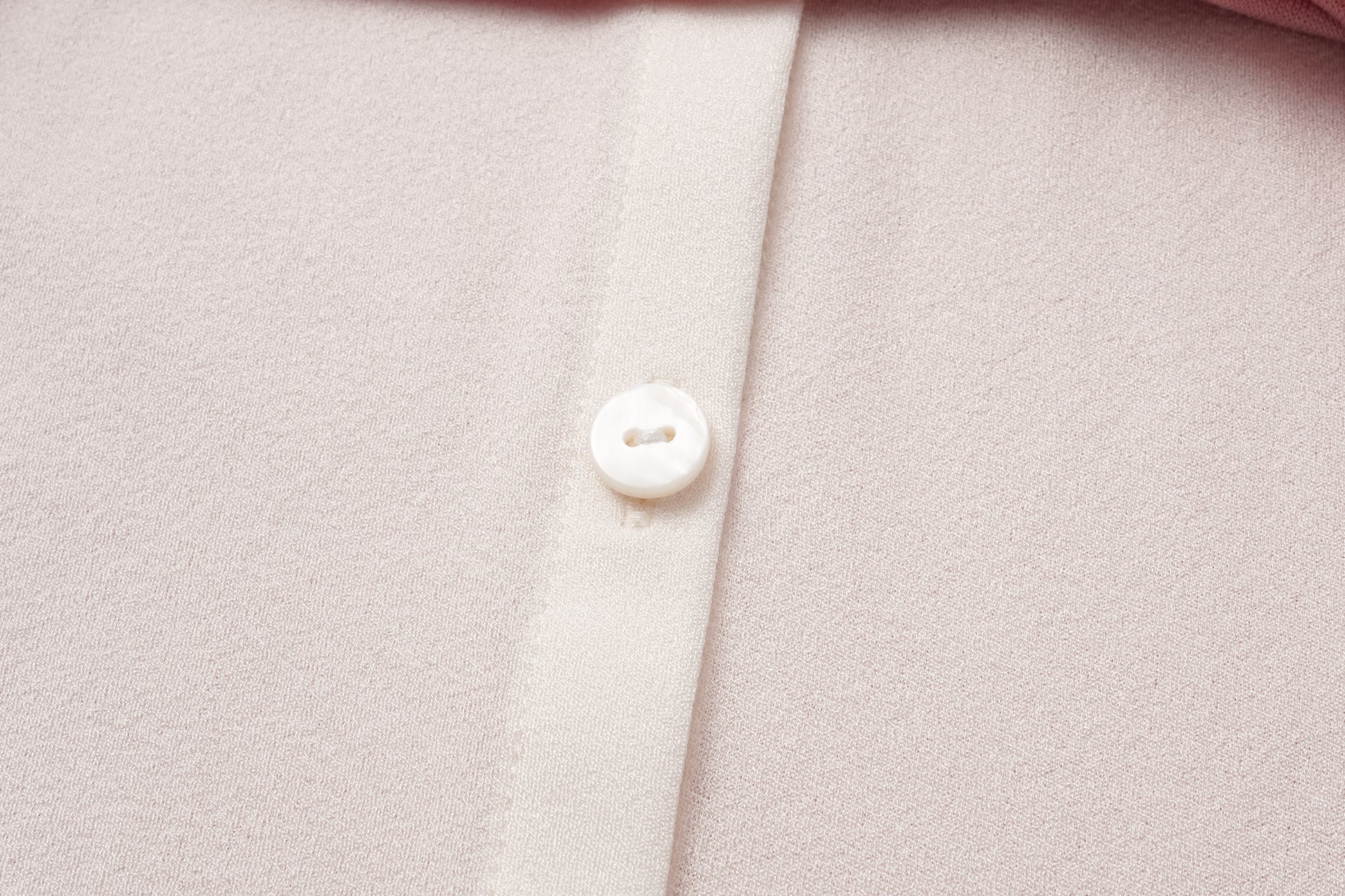 Color-Blocked Layered V-Neck Top (Fake Two-Piece)