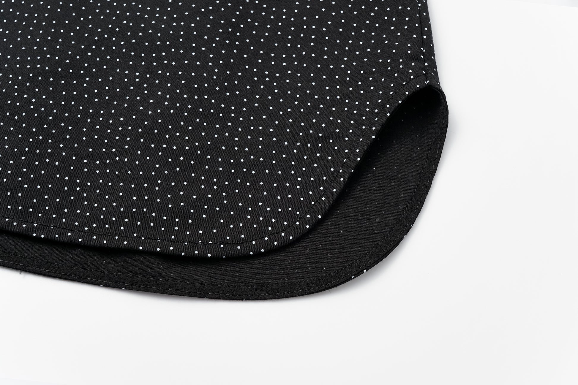 Bow-Tie Collar Blouse with Micro Polka Dots