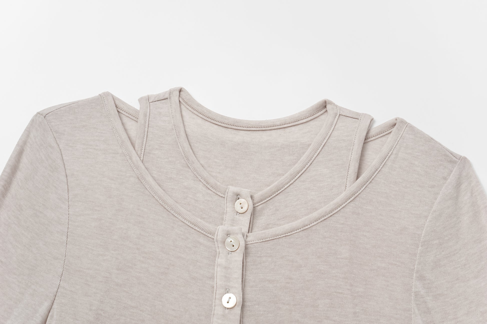 Fake Two-Piece Knit Top