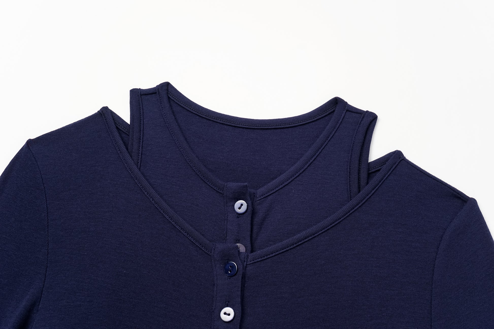 Fake Two-Piece Knit Top