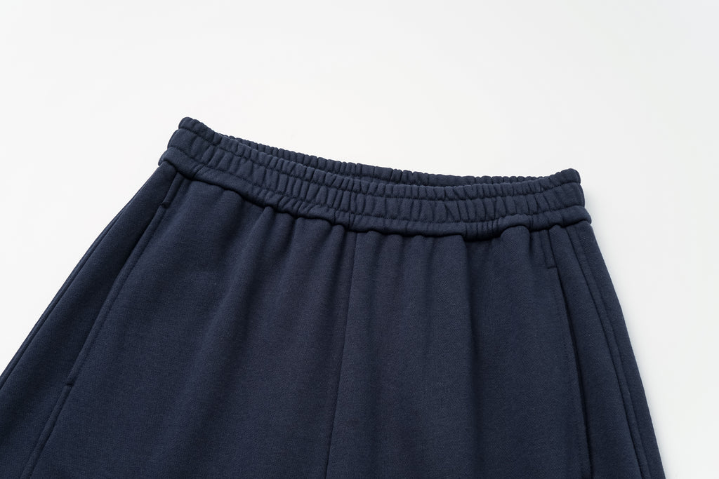 Curved Hem Athletic Sweatpants