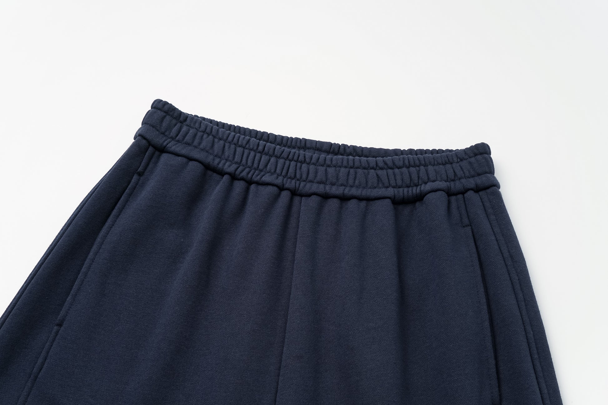 Curved Hem Athletic Sweatpants