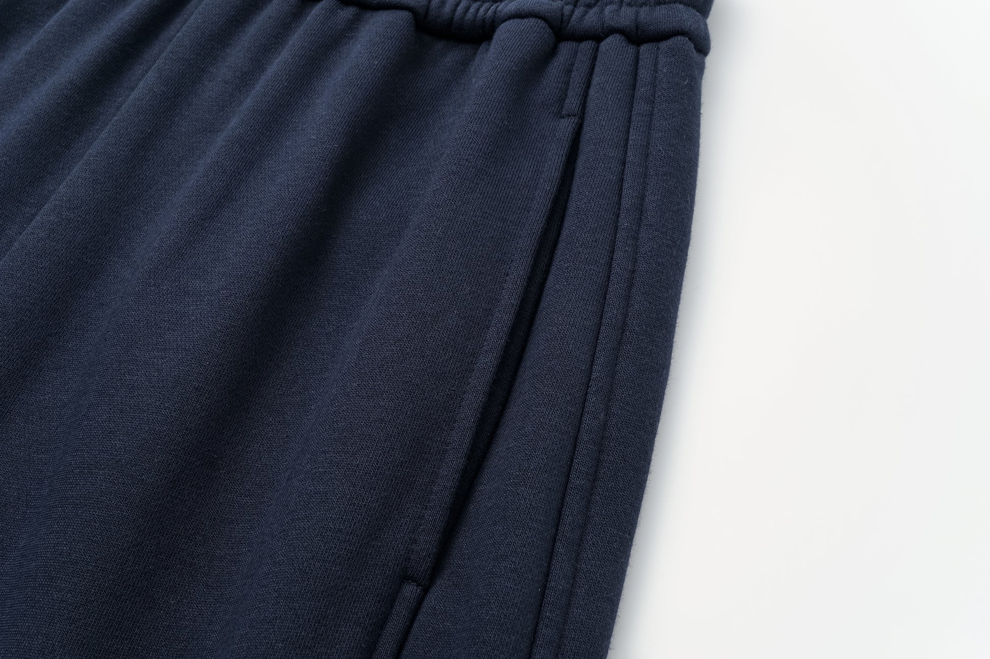 Curved Hem Athletic Sweatpants