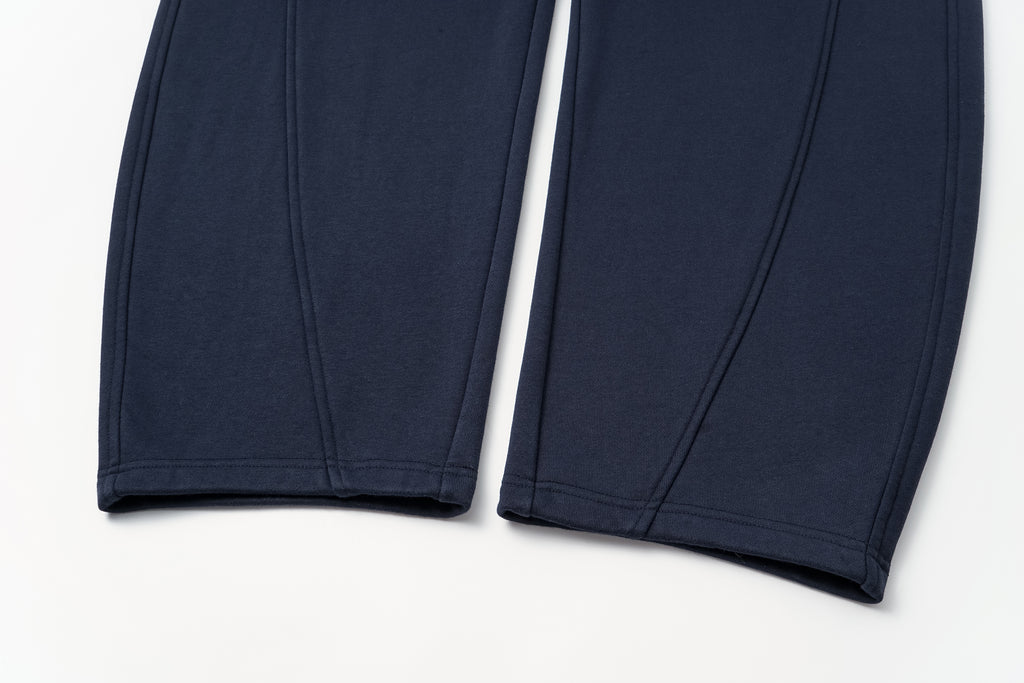 Curved Hem Athletic Sweatpants