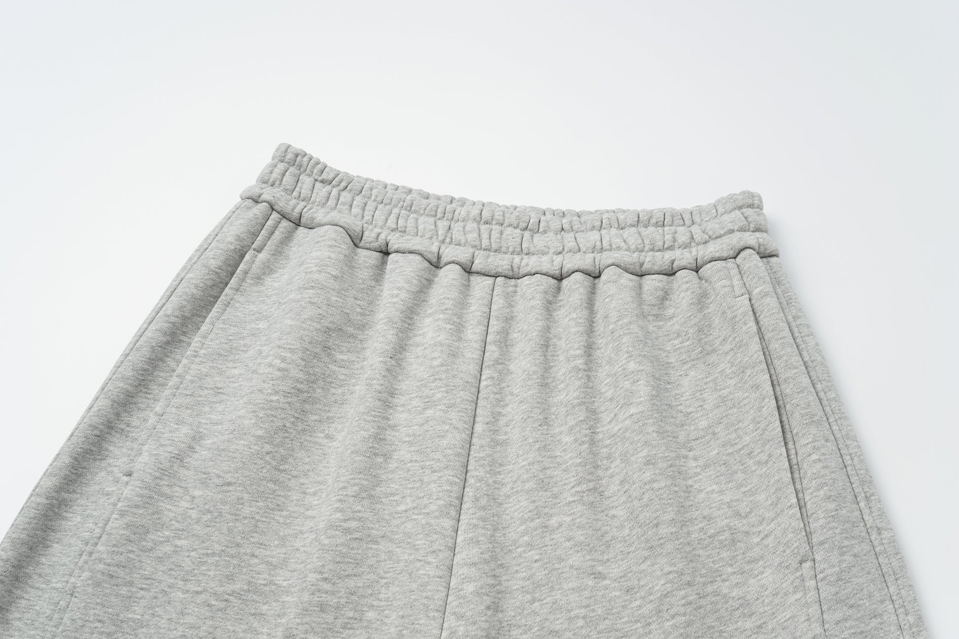 Curved Hem Athletic Sweatpants