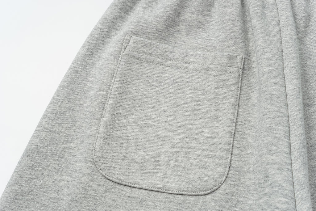 Curved Hem Athletic Sweatpants