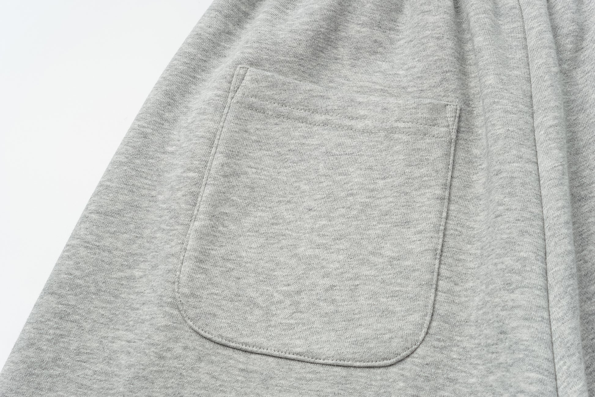 Curved Hem Athletic Sweatpants