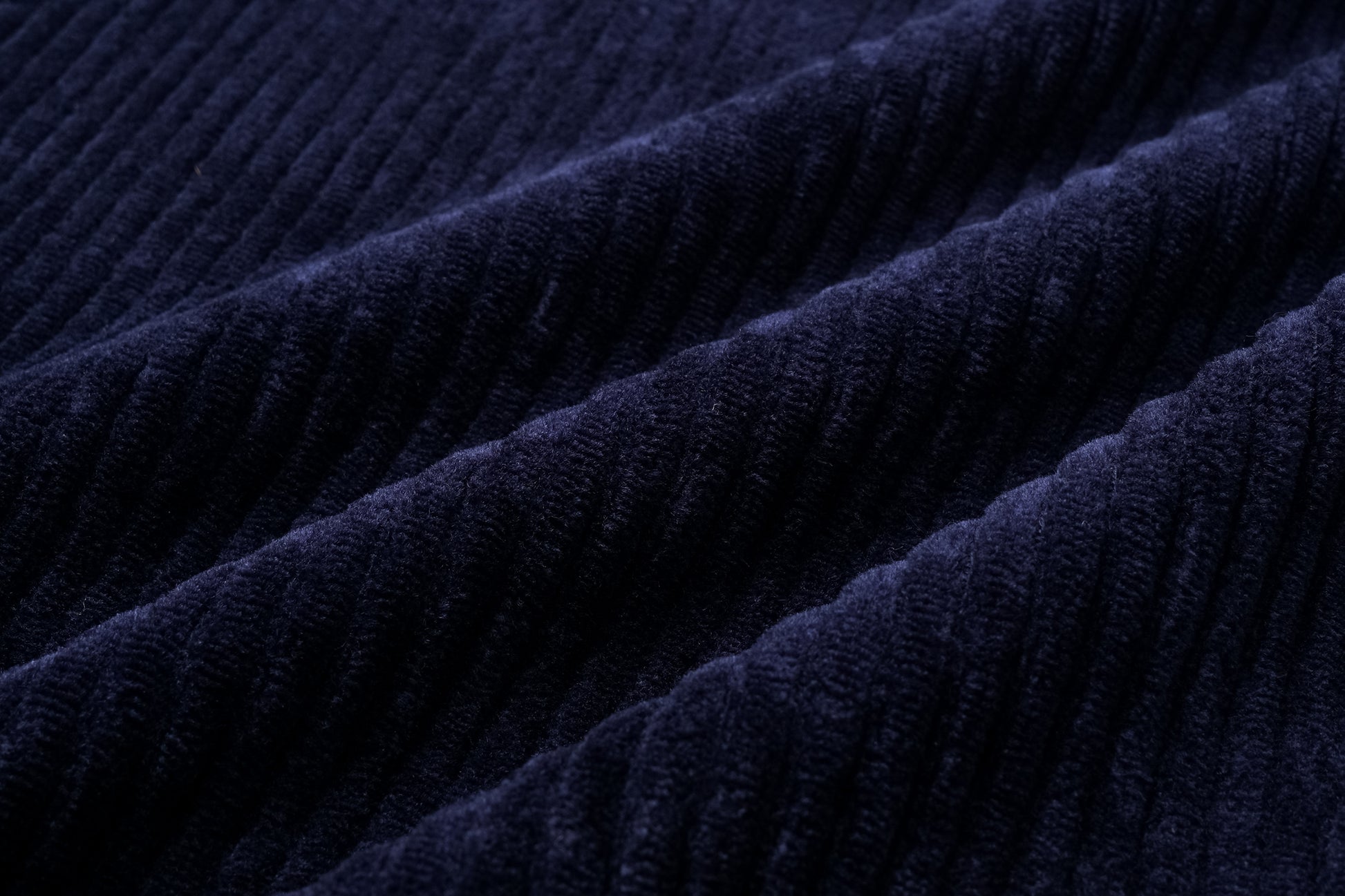 Curved Hem Corduroy Sweatpants