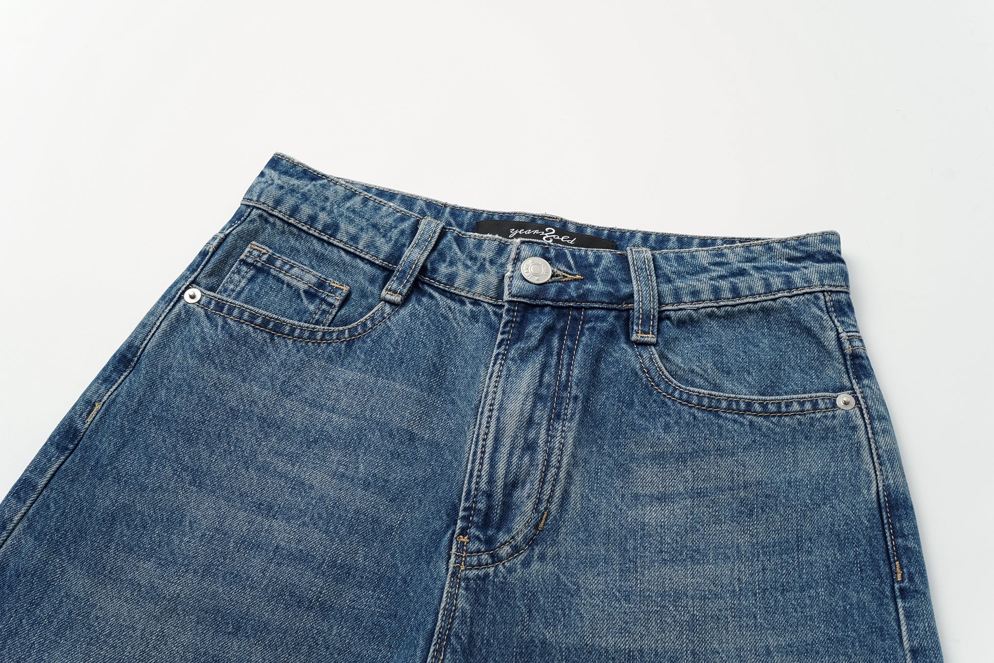 High-Waisted Wide-Leg Jeans