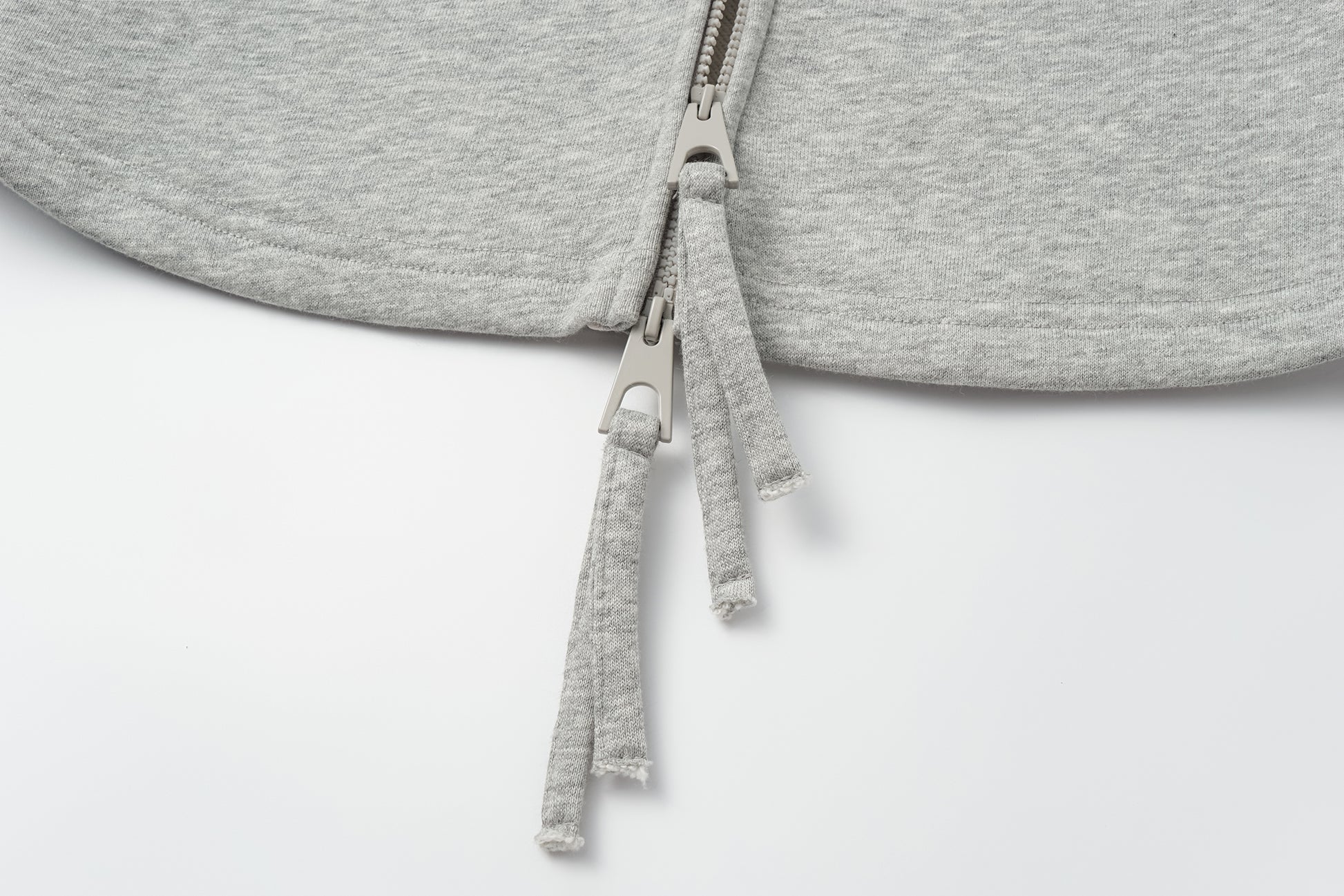 Zip-Front Hooded Sweatshirt Jacket