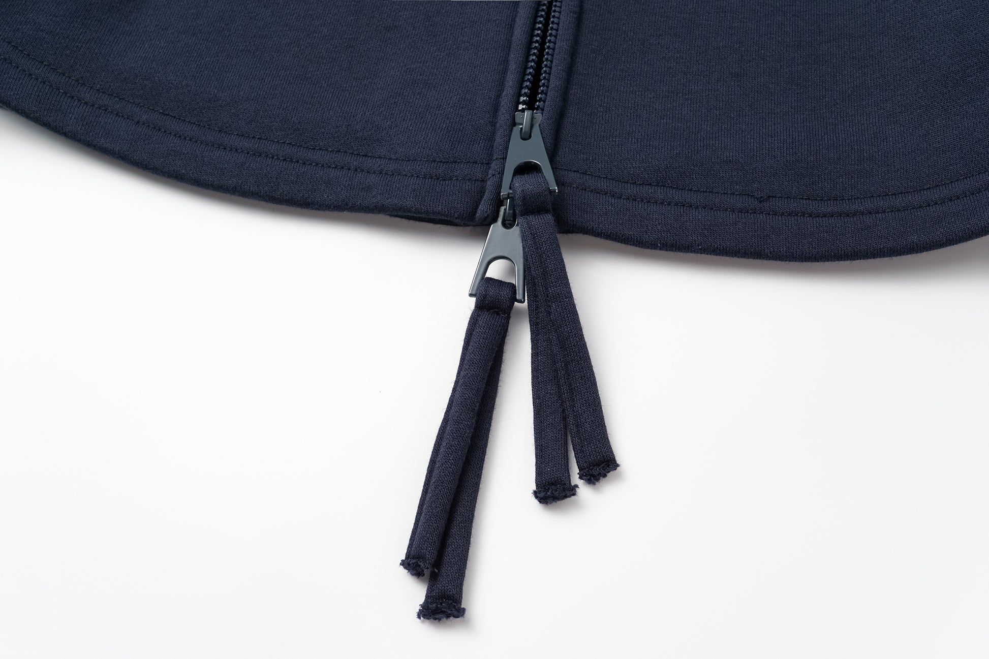 Zip-Front Hooded Sweatshirt Jacket