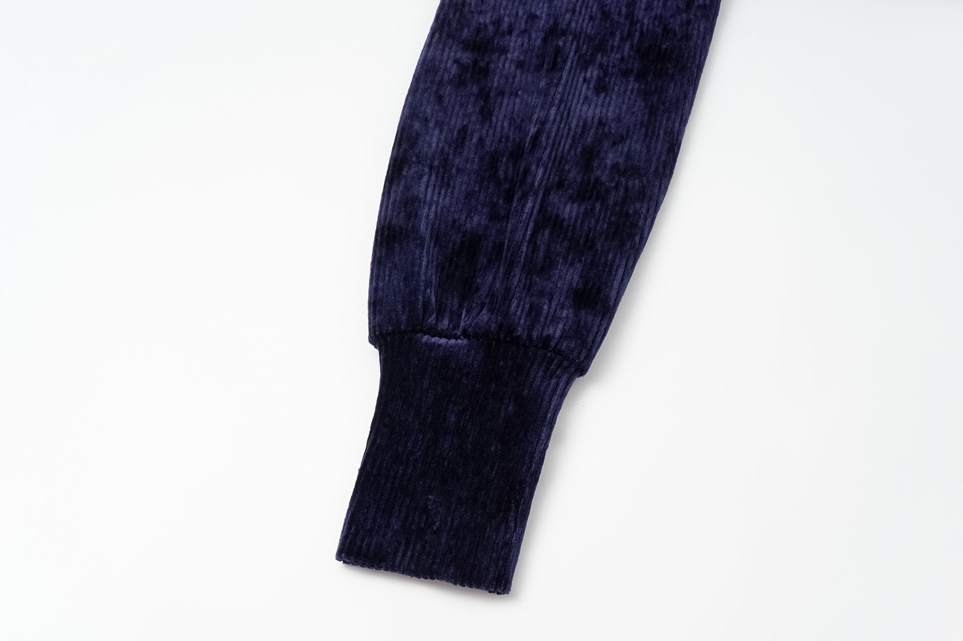 High-Neck Two-Way Zip Corduroy Track Jacket