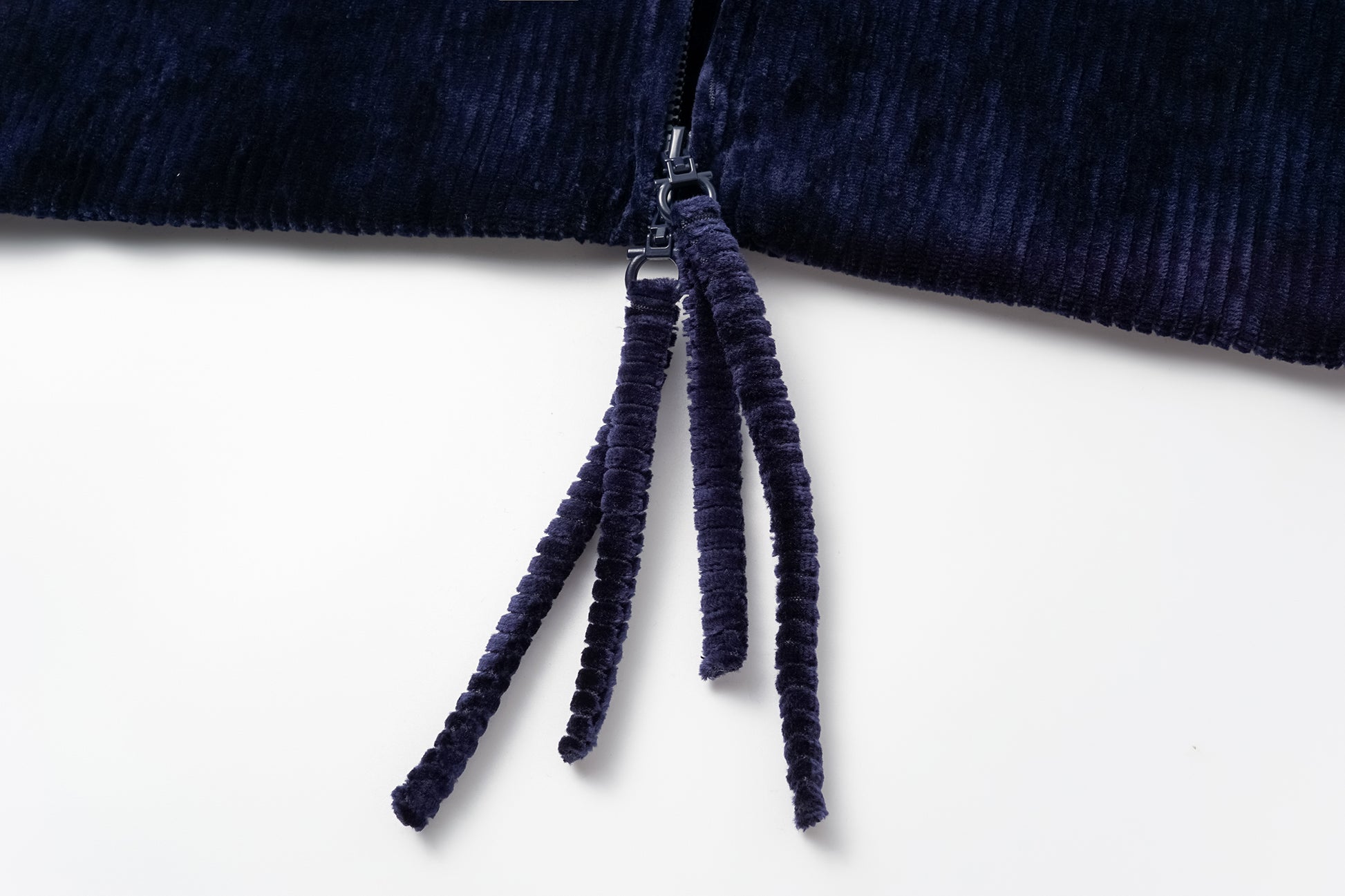 High-Neck Two-Way Zip Corduroy Track Jacket