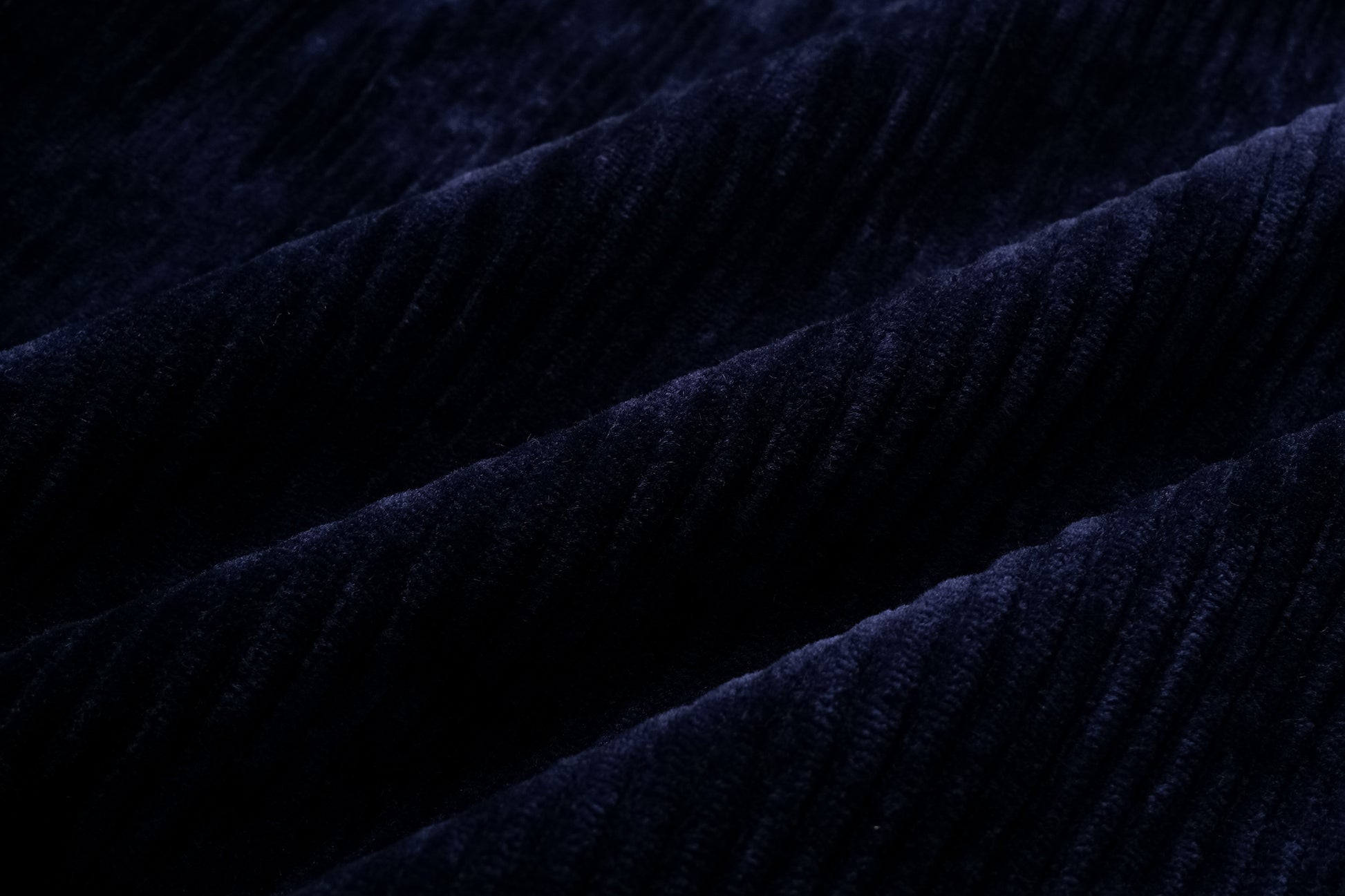 High-Neck Two-Way Zip Corduroy Track Jacket