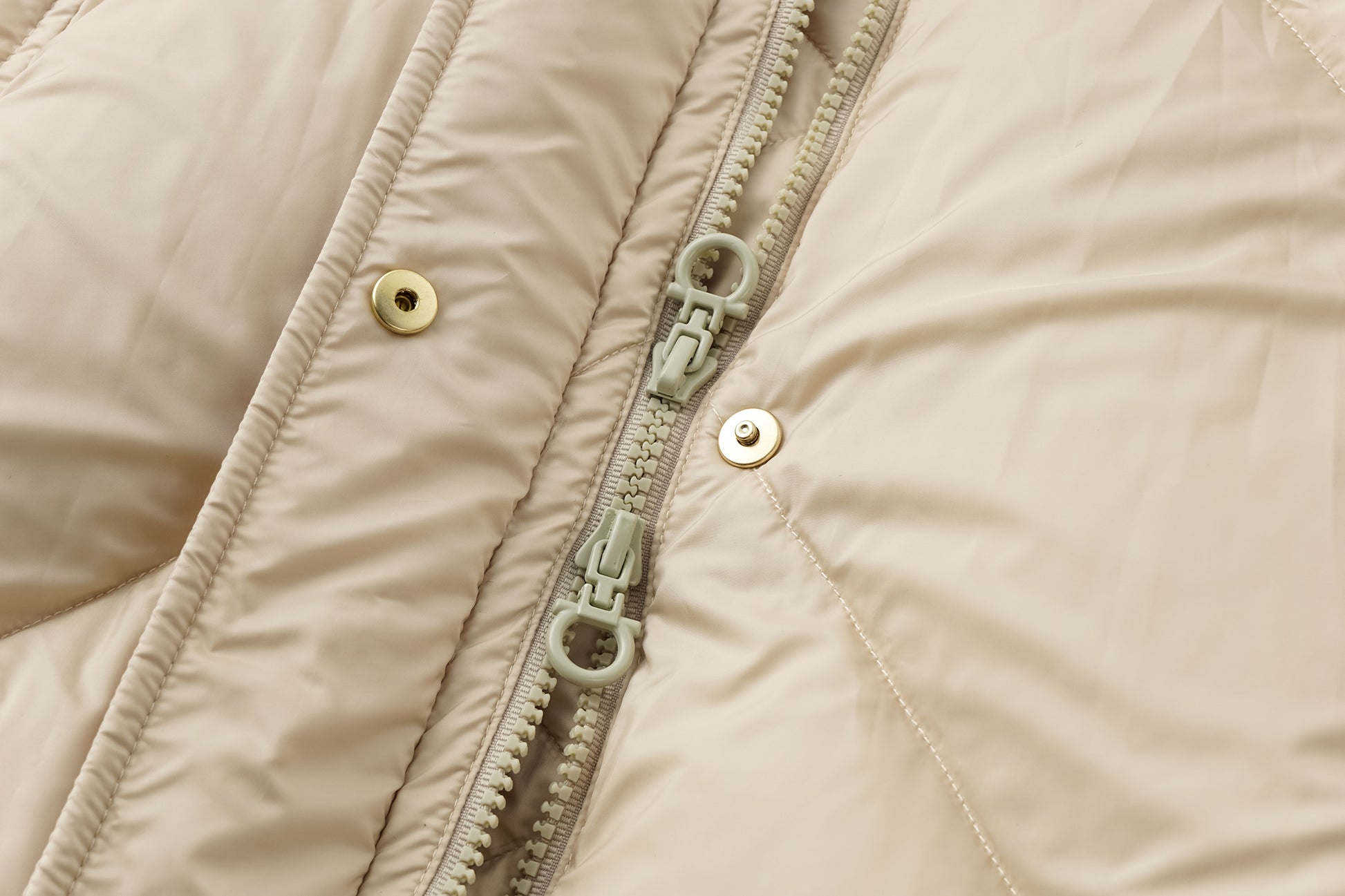 Minimalist Draped Long Down Coat with Structured Shoulder