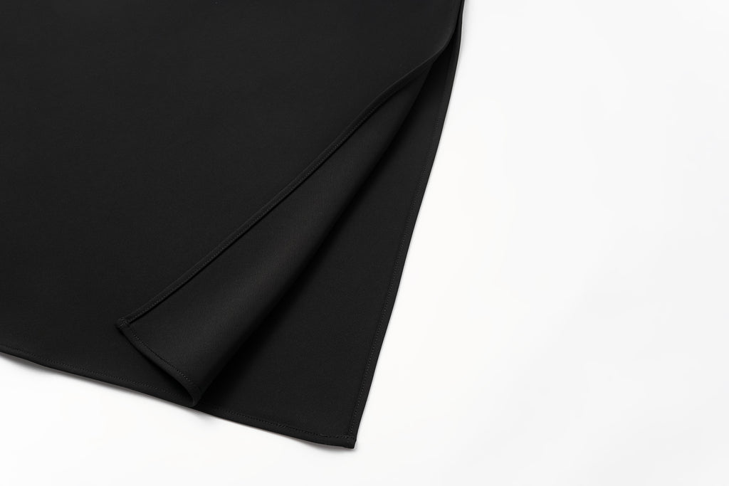 Corset Waist Blouse + Asymmetric Waistband Long Skirt Set