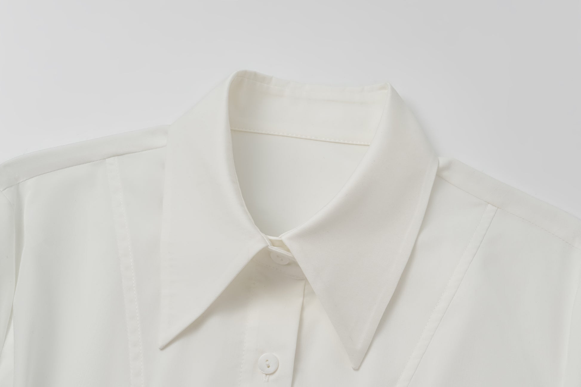 Corset Waist Blouse + Asymmetric Waistband Long Skirt Set