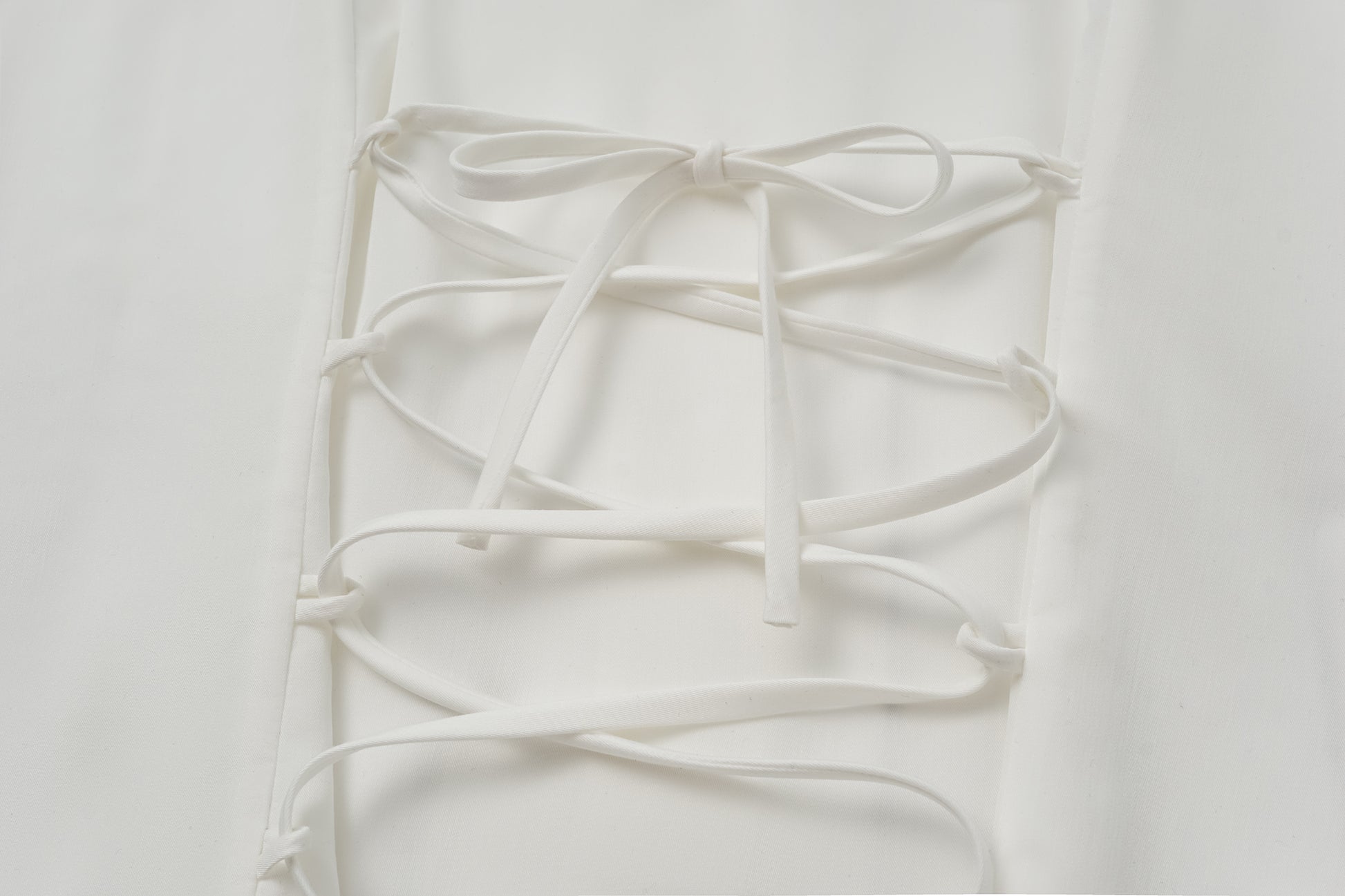 Corset Waist Blouse + Asymmetric Waistband Long Skirt Set