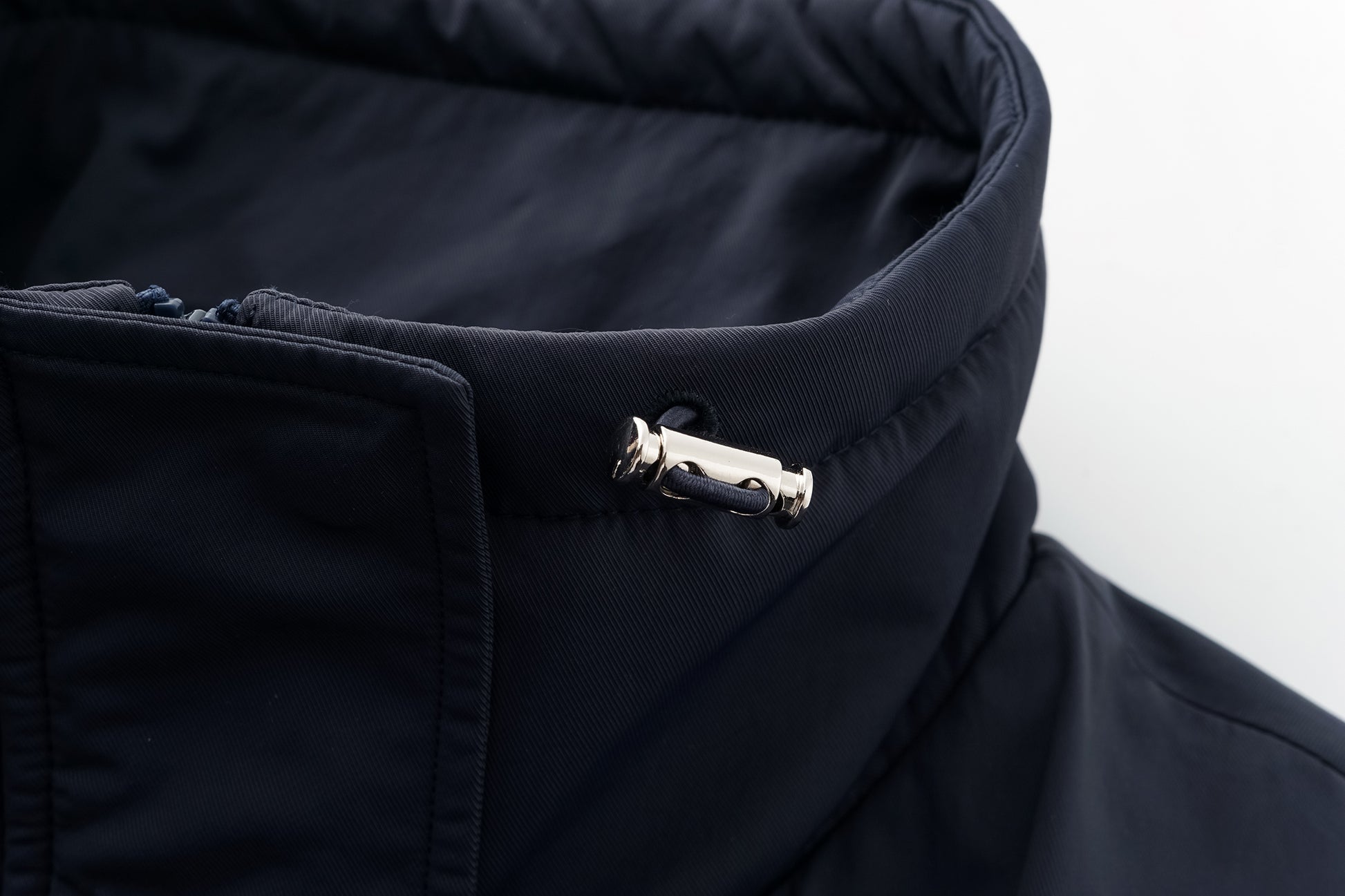 Trench DNA Stand Collar Drawstring Long Down Coat