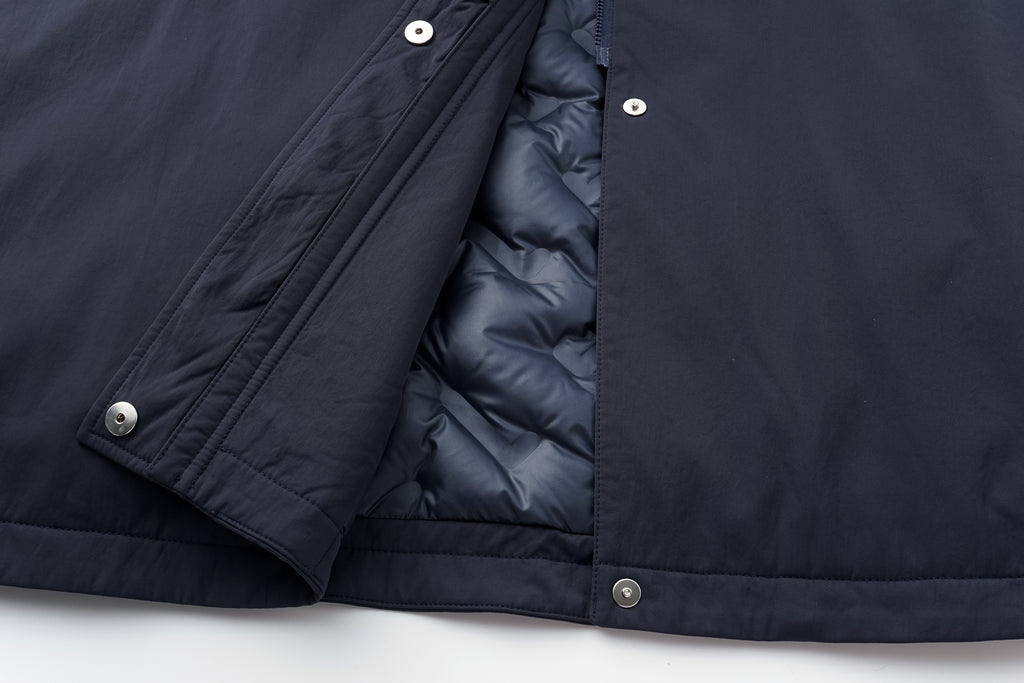 Trench DNA Stand Collar Drawstring Long Down Coat