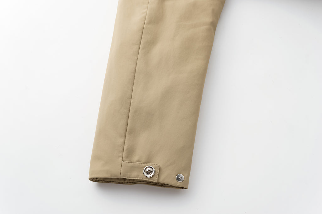 Trench DNA Stand Collar Drawstring Long Down Coat