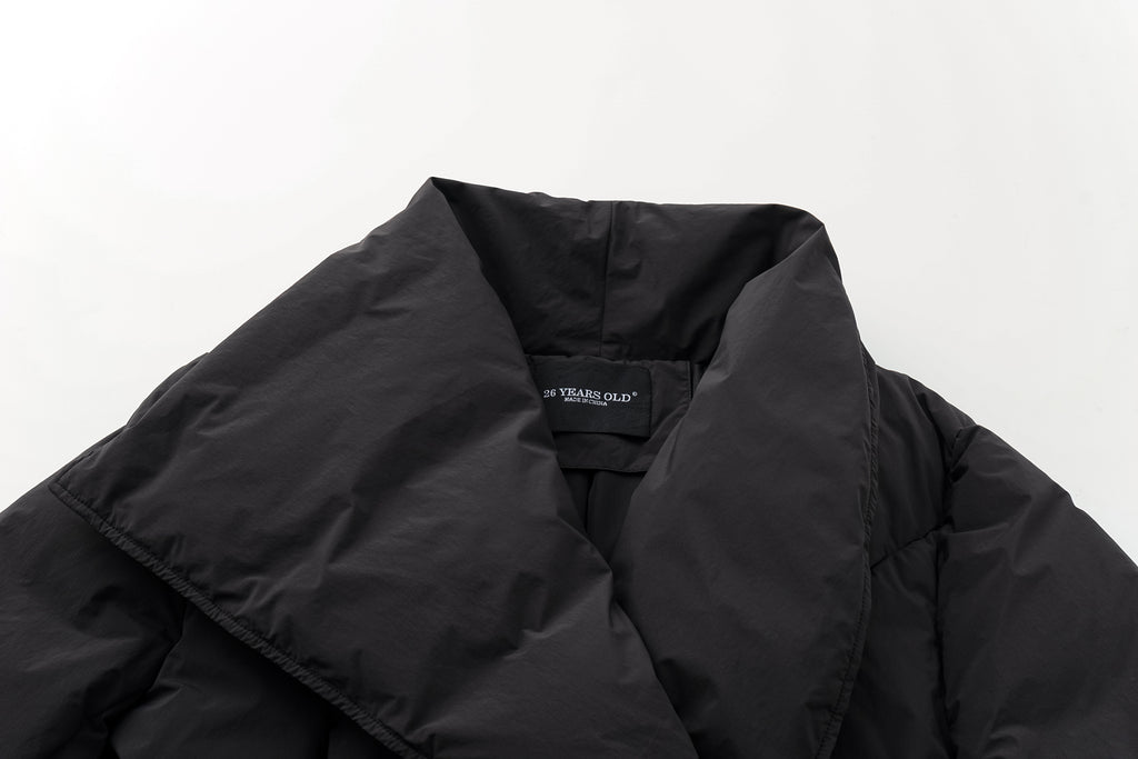Large Collar Short Down Jacket