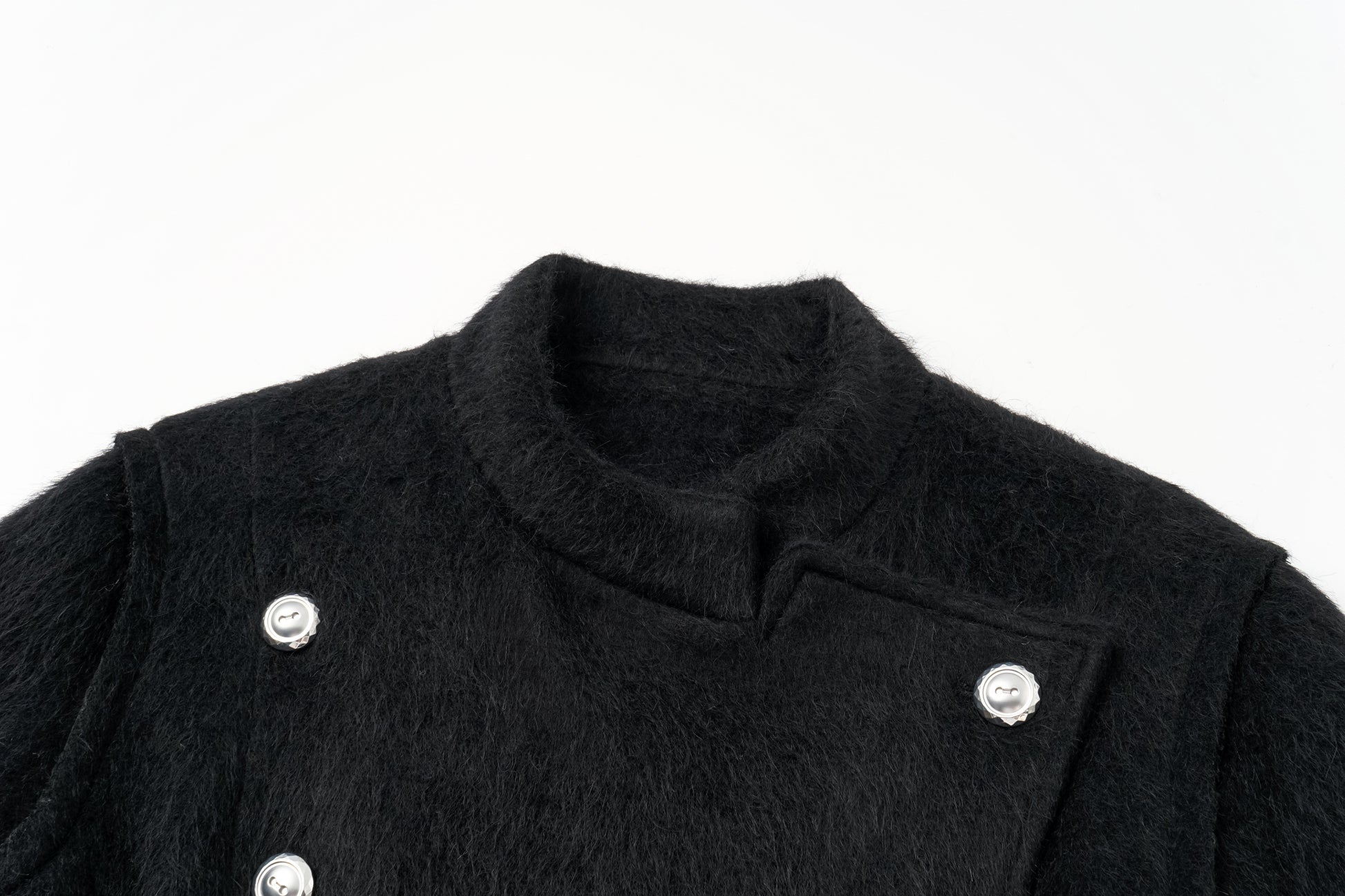 Stand Collar Tie-Waist X-Silhouette Long Coat