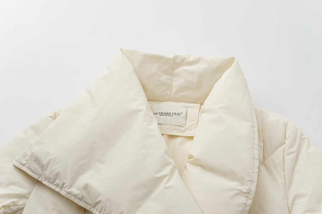 Large Collar Short Down Jacket