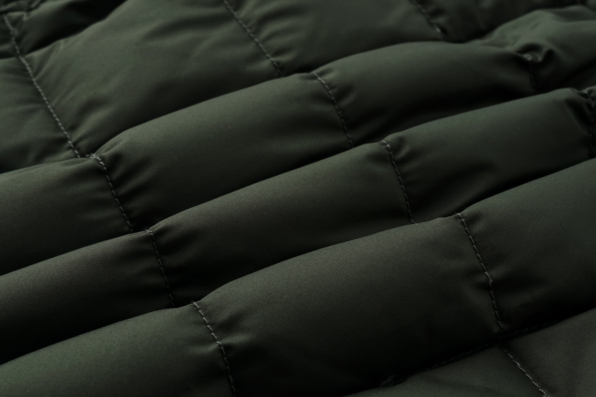 Diamond-Quilted Stand-Collar Down Jacket