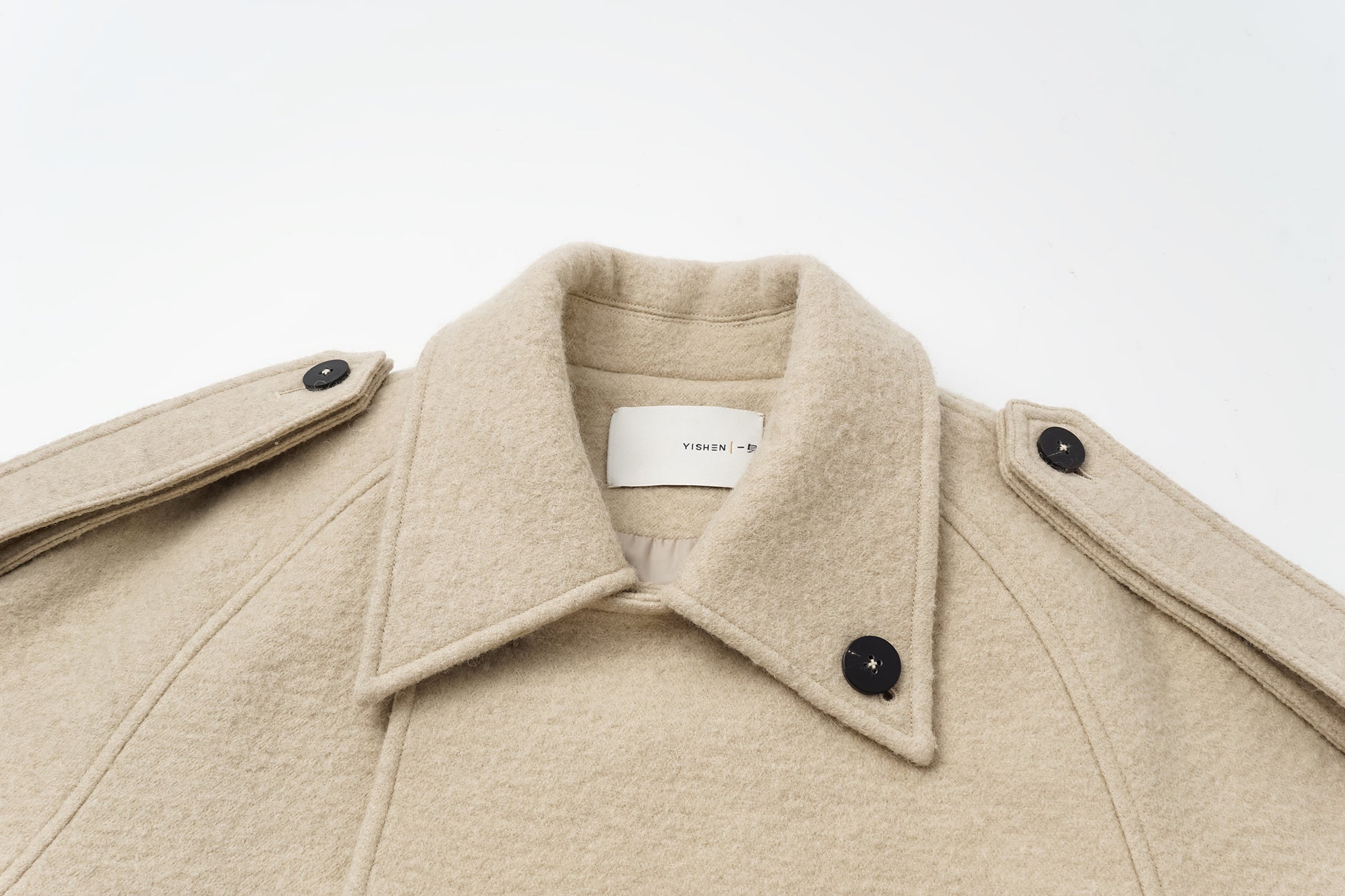 Dropped Shoulder Long Coat