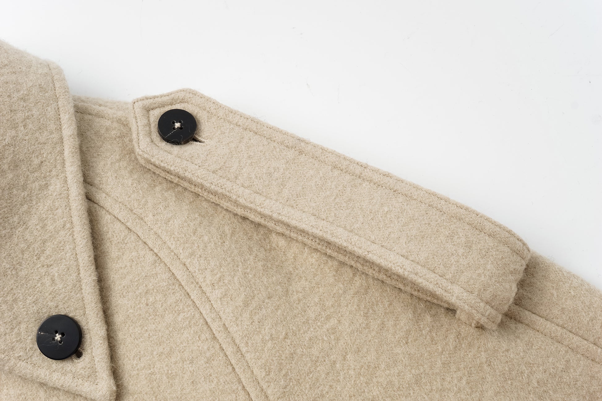 Dropped Shoulder Long Coat