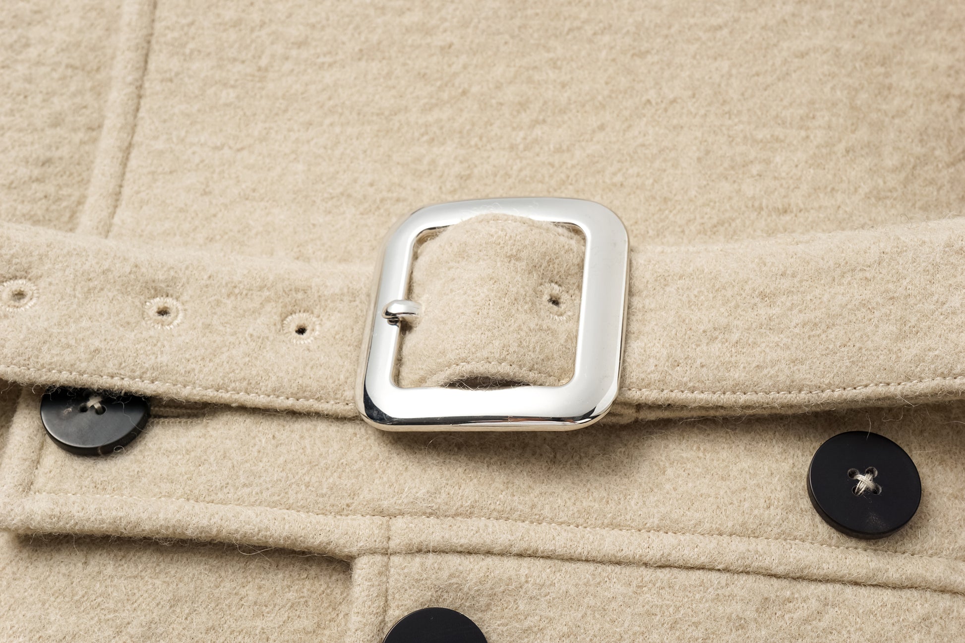 Dropped Shoulder Long Coat